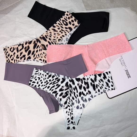 5 pk No Show THONG Victoria's Secret Panties Underwear XL - Picture 10 of 14
